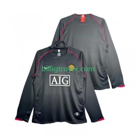 Billige Fotballdrakter Manchester United 2007 2008 Retro Bortedraktsett Langermet